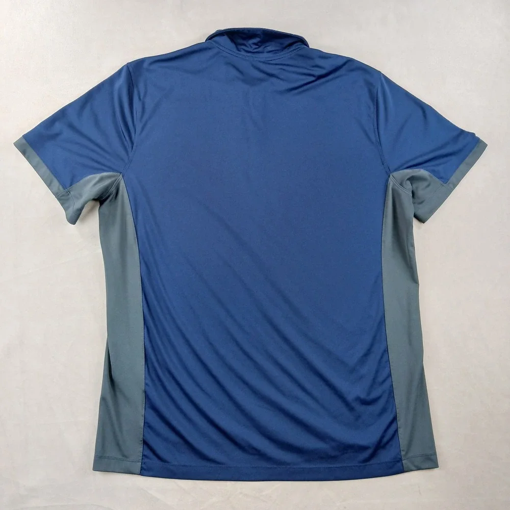 Nike XL Illinois Fighting Illini Mens Polo Shirt 23x30 DriFit Stretch Has Defect